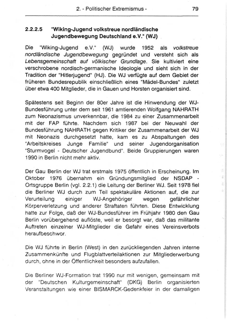 Seite 81 des Verfassungsschutzbericht 1990 Berlin