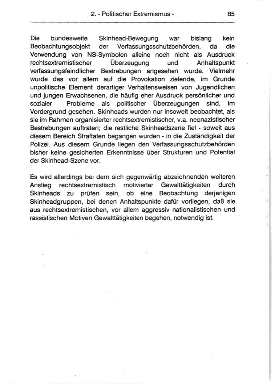 Seite 87 des Verfassungsschutzbericht 1990 Berlin