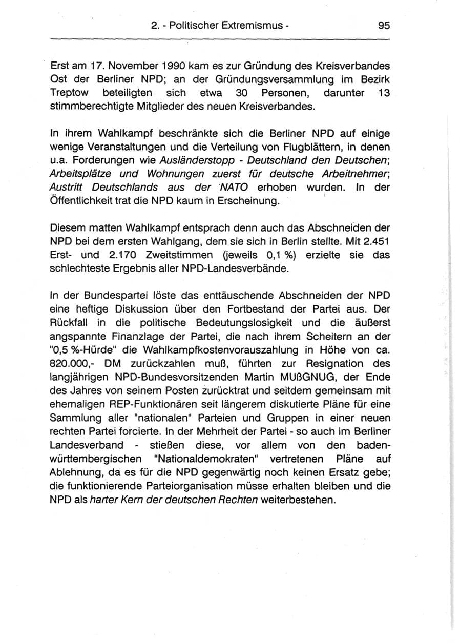 Seite 97 des Verfassungsschutzbericht 1990 Berlin
