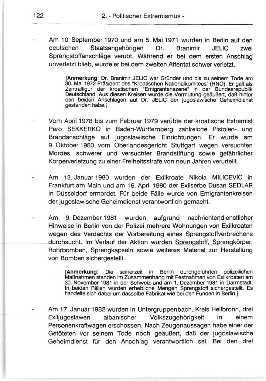 Seite 124 des Verfassungsschutzbericht 1991 Berlin