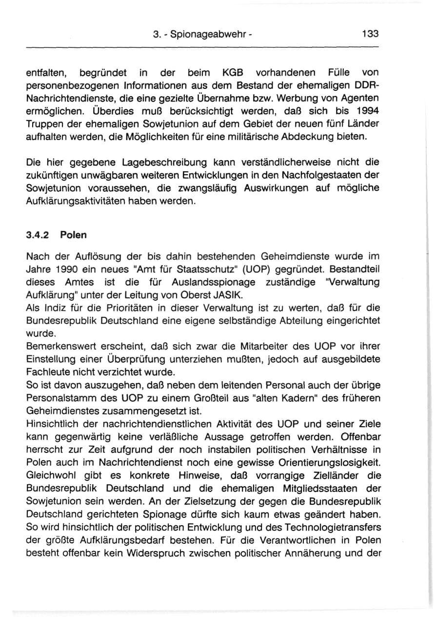 Seite 135 des Verfassungsschutzbericht 1991 Berlin