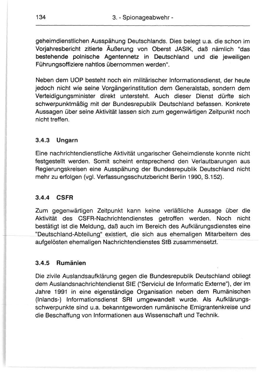 Seite 136 des Verfassungsschutzbericht 1991 Berlin