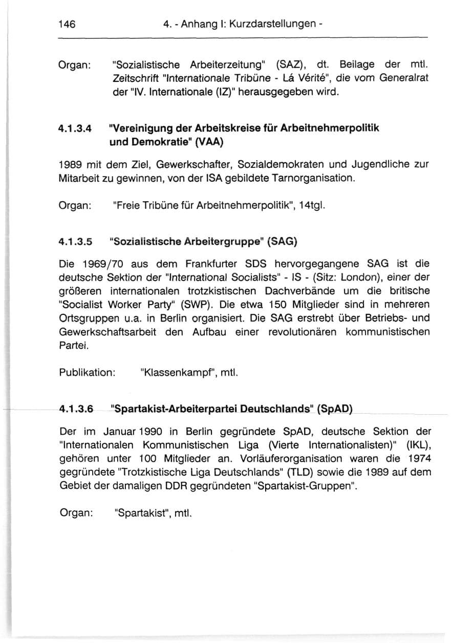 Seite 148 des Verfassungsschutzbericht 1991 Berlin