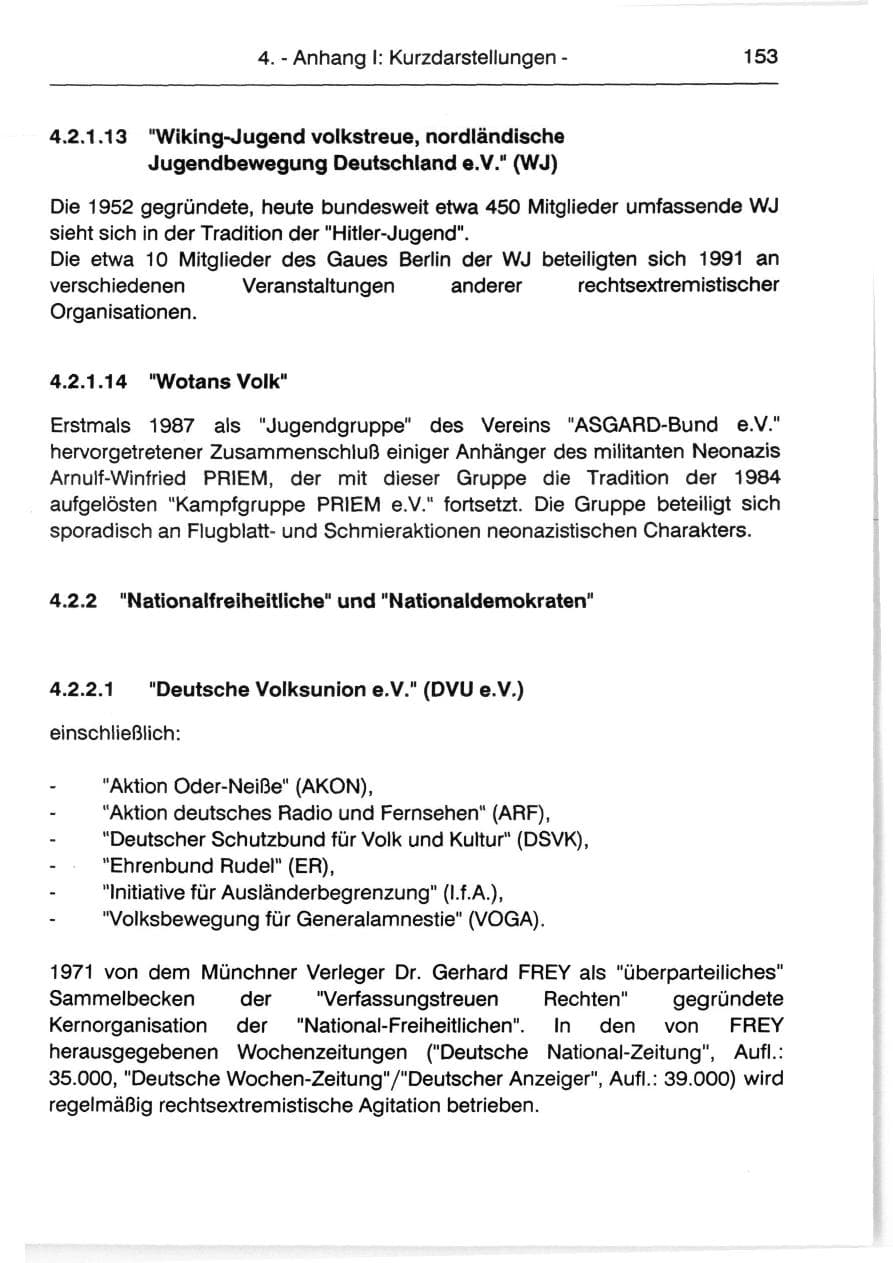 Seite 155 des Verfassungsschutzbericht 1991 Berlin