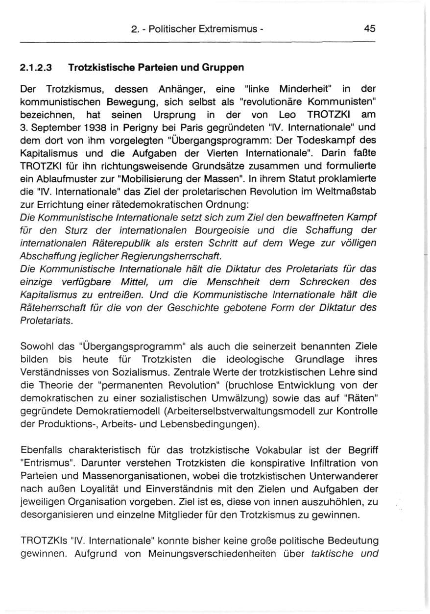 Seite 47 des Verfassungsschutzbericht 1991 Berlin