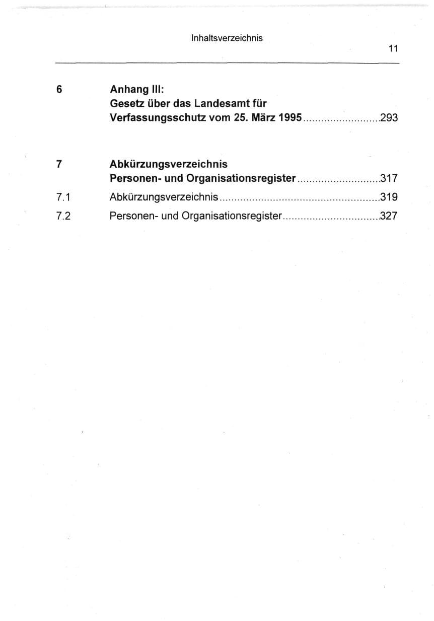 Seite 11 des Verfassungsschutzbericht 1994 Berlin