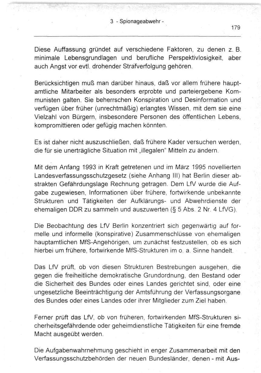 Seite 179 des Verfassungsschutzbericht 1994 Berlin