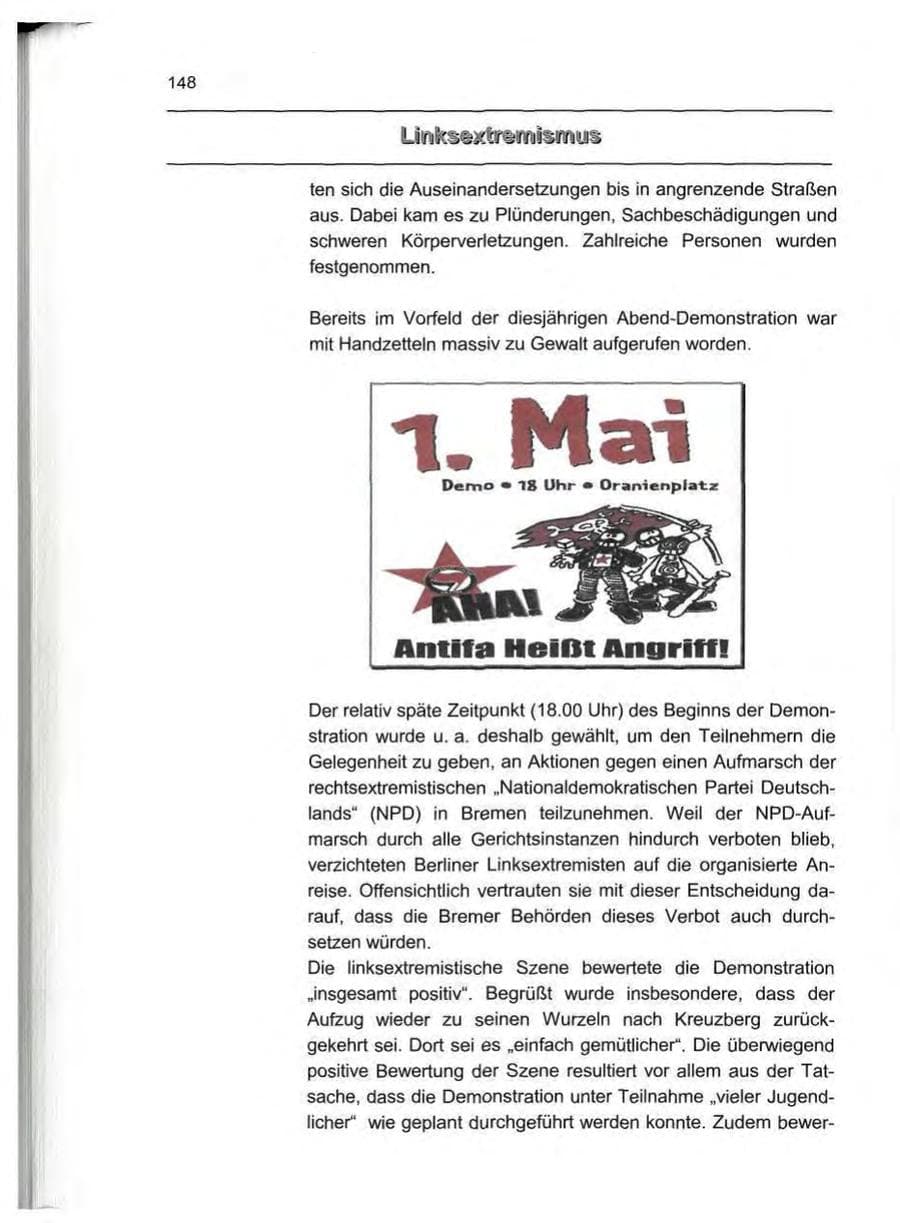 Seite 157 des Verfassungsschutzbericht 1999 Berlin