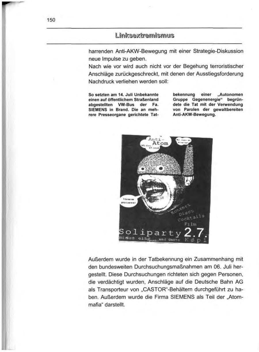 Seite 159 des Verfassungsschutzbericht 1999 Berlin