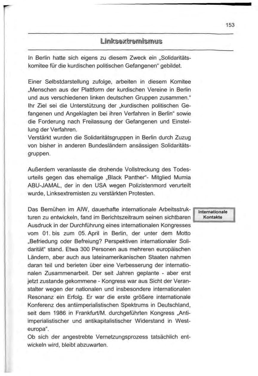 Seite 162 des Verfassungsschutzbericht 1999 Berlin