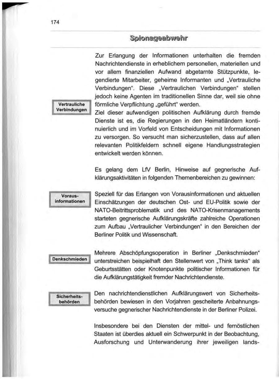 Seite 183 des Verfassungsschutzbericht 1999 Berlin