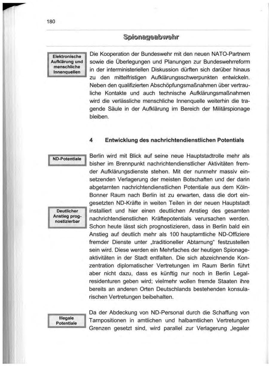 Seite 189 des Verfassungsschutzbericht 1999 Berlin