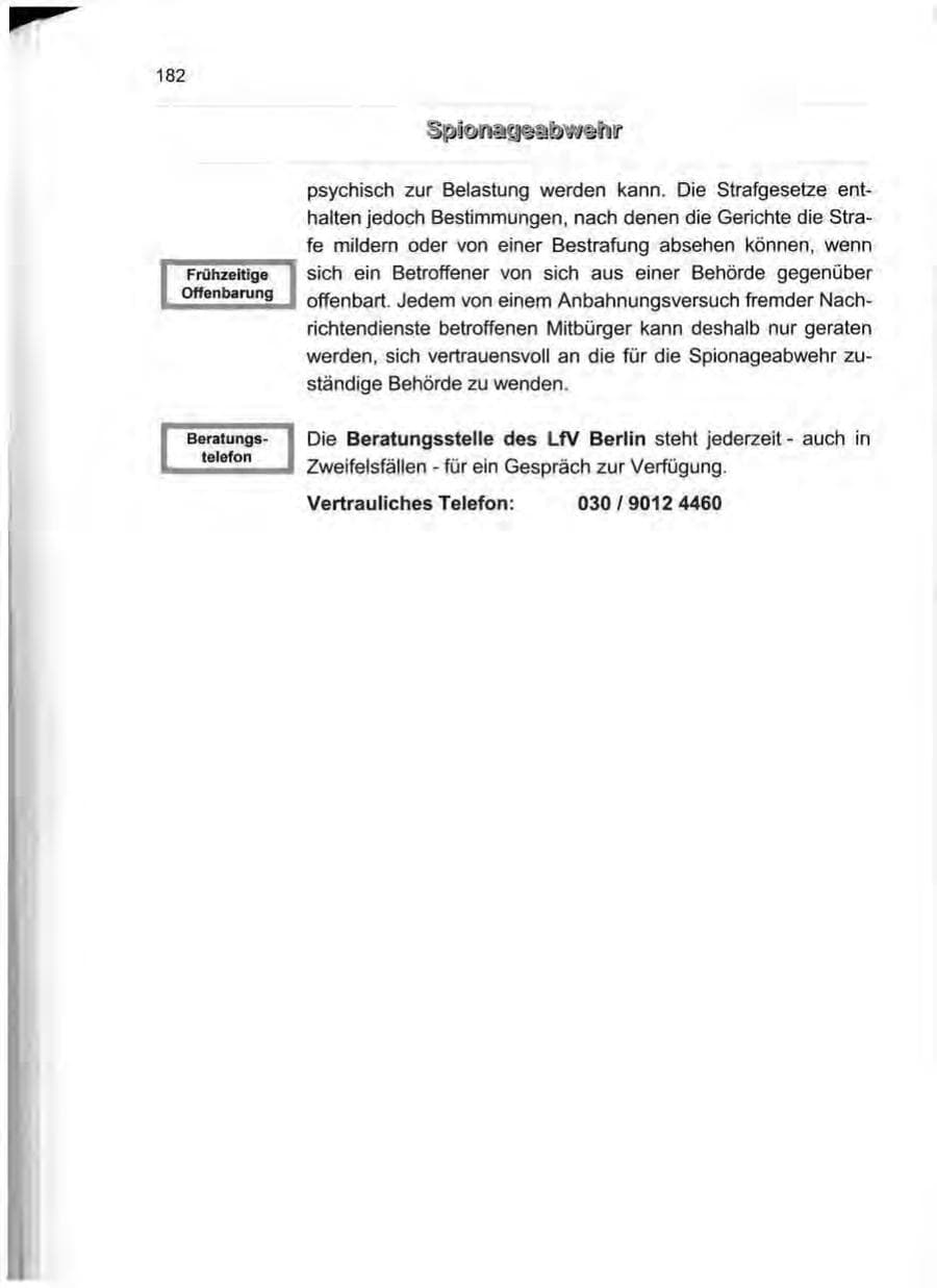 Seite 191 des Verfassungsschutzbericht 1999 Berlin