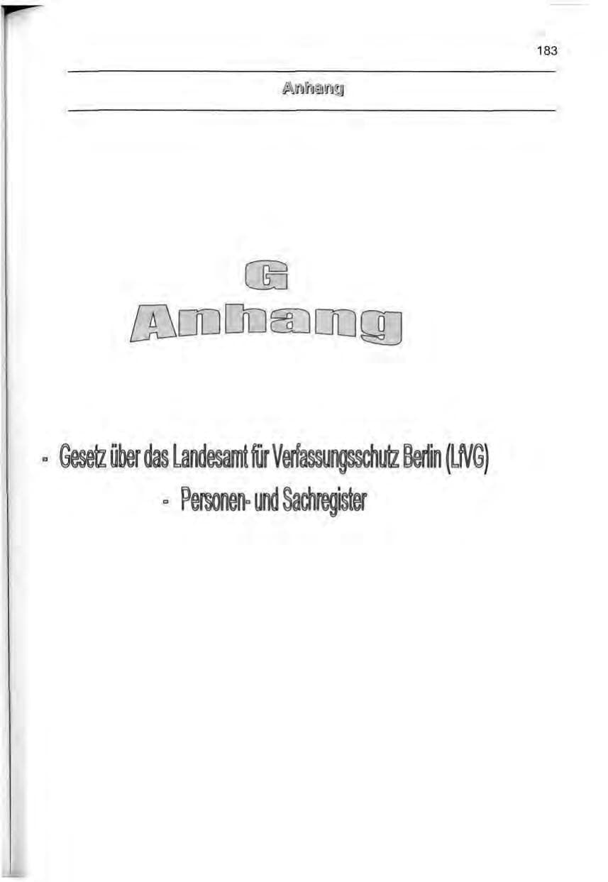 Seite 192 des Verfassungsschutzbericht 1999 Berlin