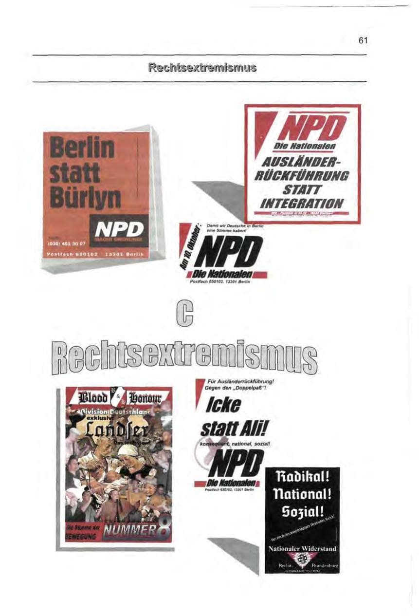 Seite 70 des Verfassungsschutzbericht 1999 Berlin