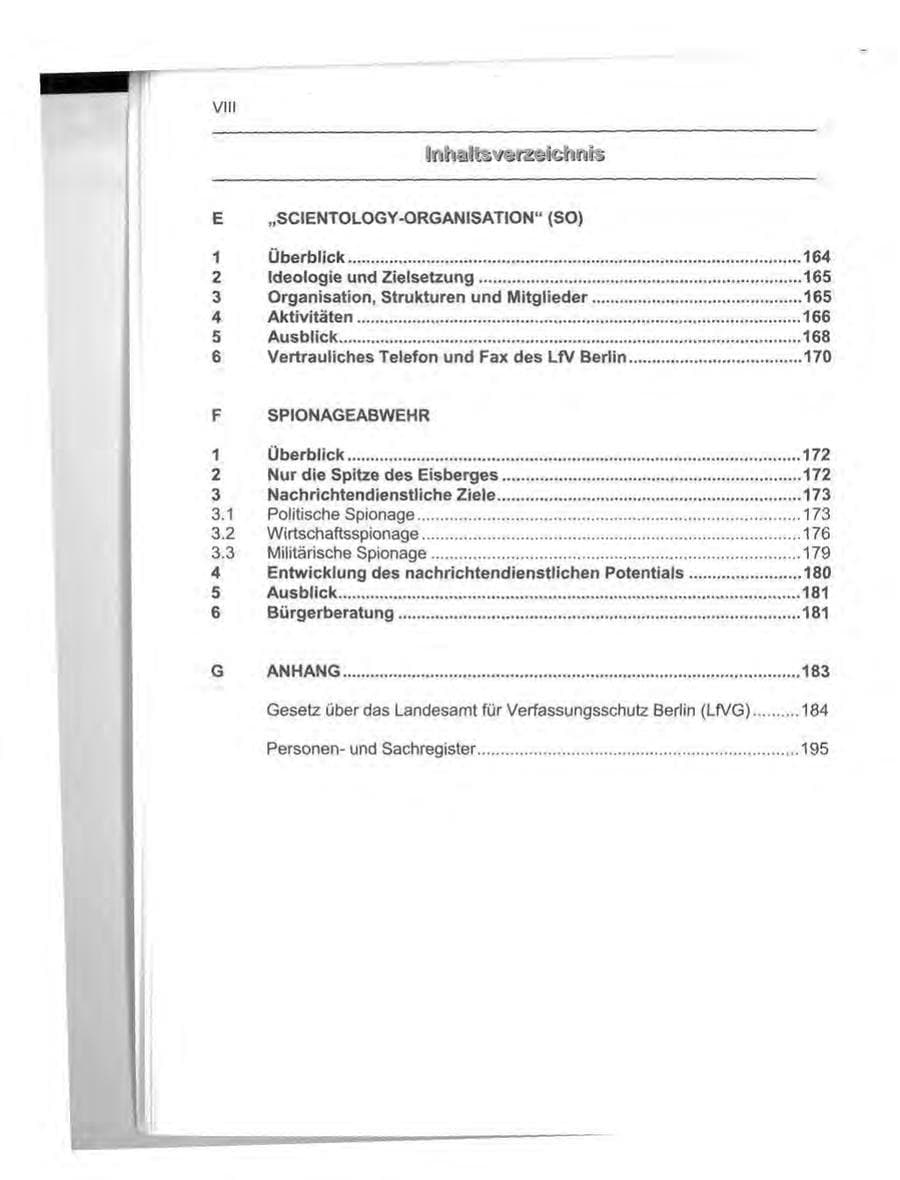 Seite 9 des Verfassungsschutzbericht 1999 Berlin