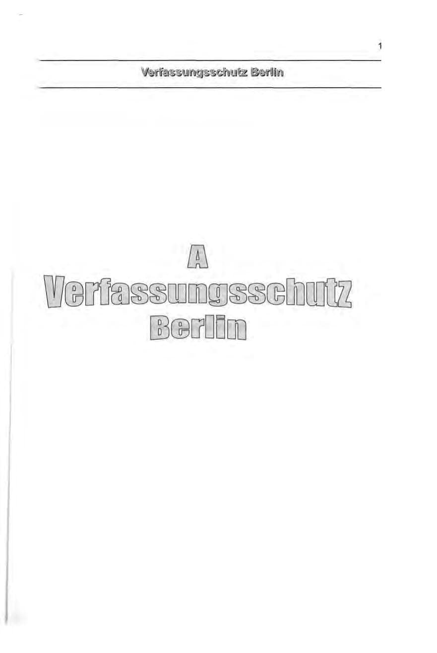 Seite 10 des Verfassungsschutzbericht 1999 Berlin