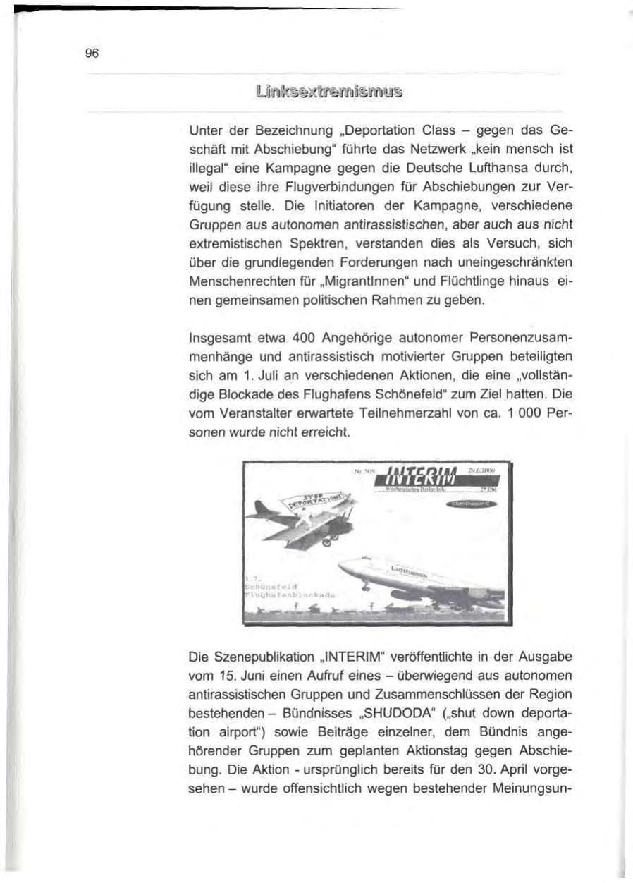 Seite 105 des Verfassungsschutzbericht 2000 Berlin