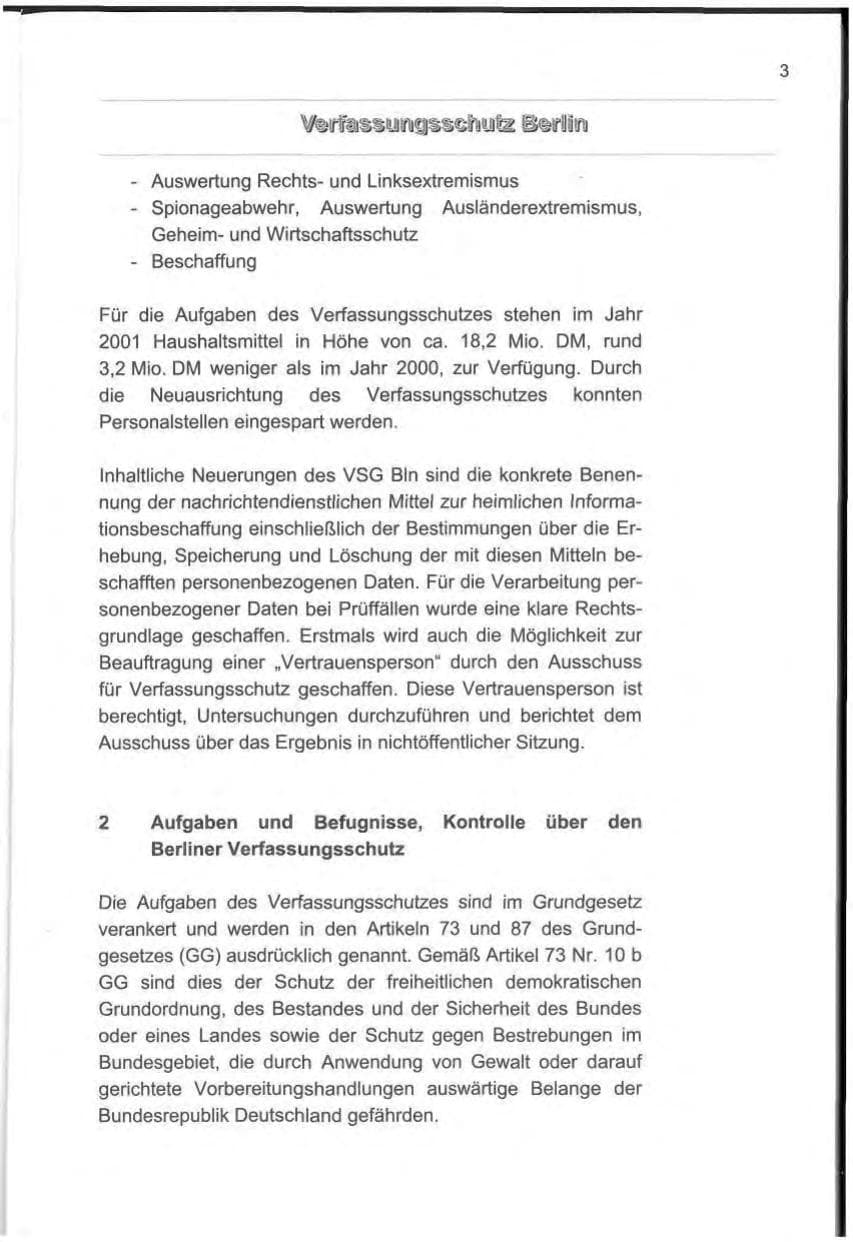 Seite 12 des Verfassungsschutzbericht 2000 Berlin