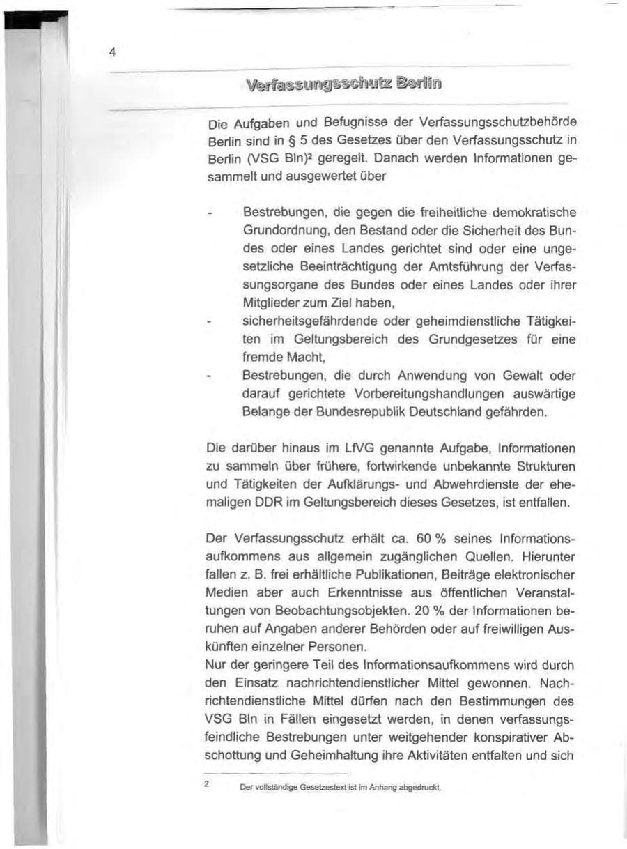 Seite 13 des Verfassungsschutzbericht 2000 Berlin