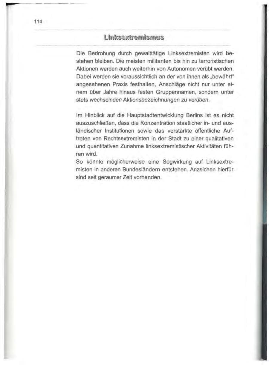 Seite 123 des Verfassungsschutzbericht 2000 Berlin