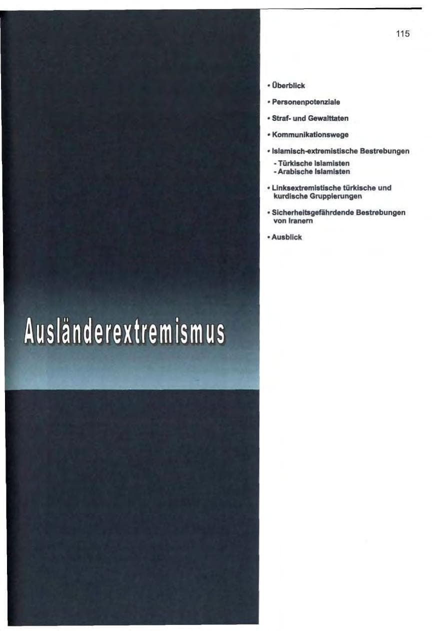 Seite 124 des Verfassungsschutzbericht 2000 Berlin