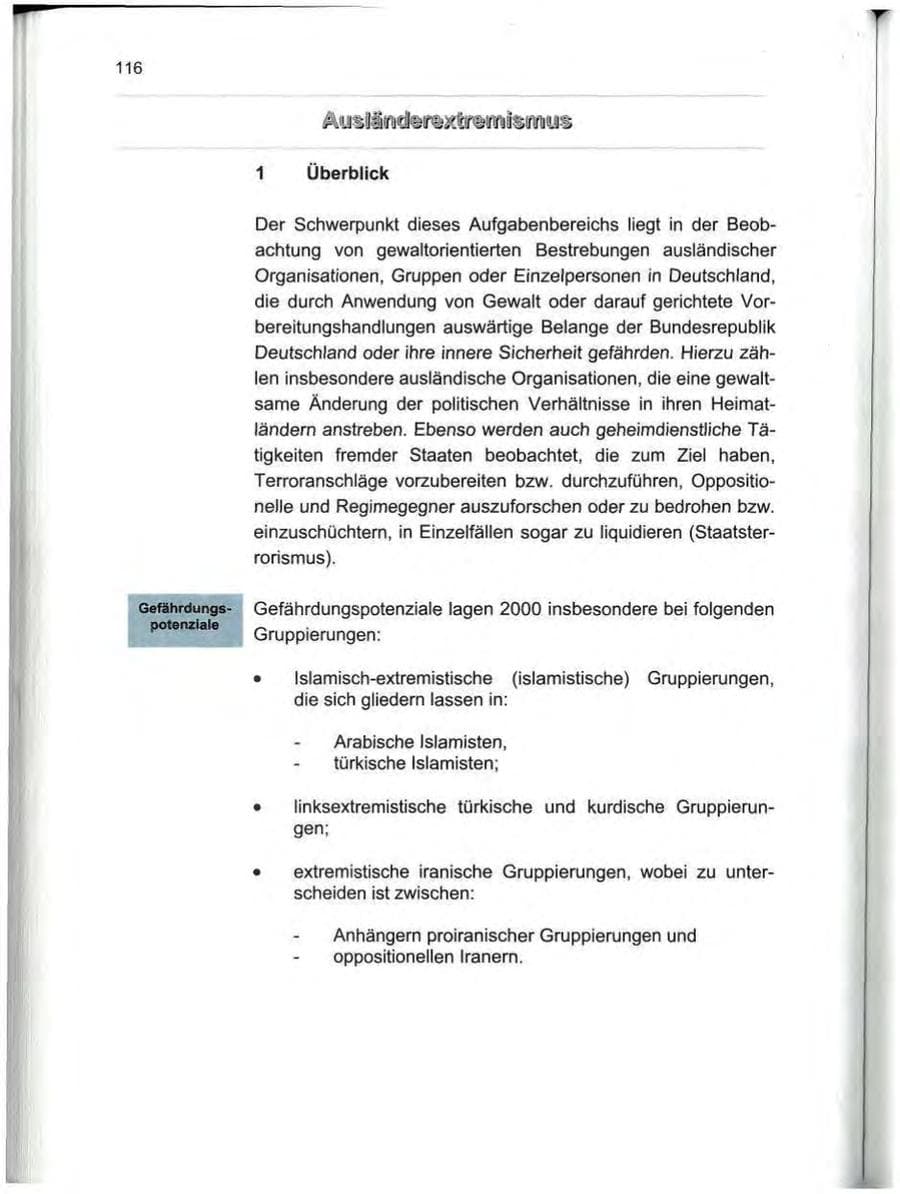 Seite 125 des Verfassungsschutzbericht 2000 Berlin