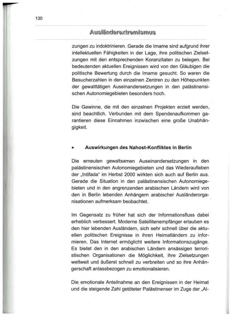Seite 141 des Verfassungsschutzbericht 2000 Berlin