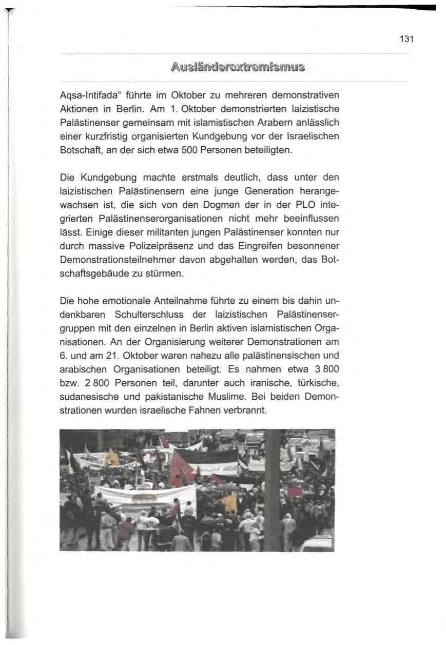 Seite 142 des Verfassungsschutzbericht 2000 Berlin