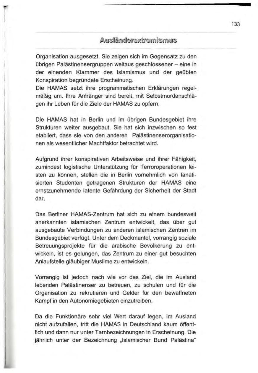 Seite 144 des Verfassungsschutzbericht 2000 Berlin