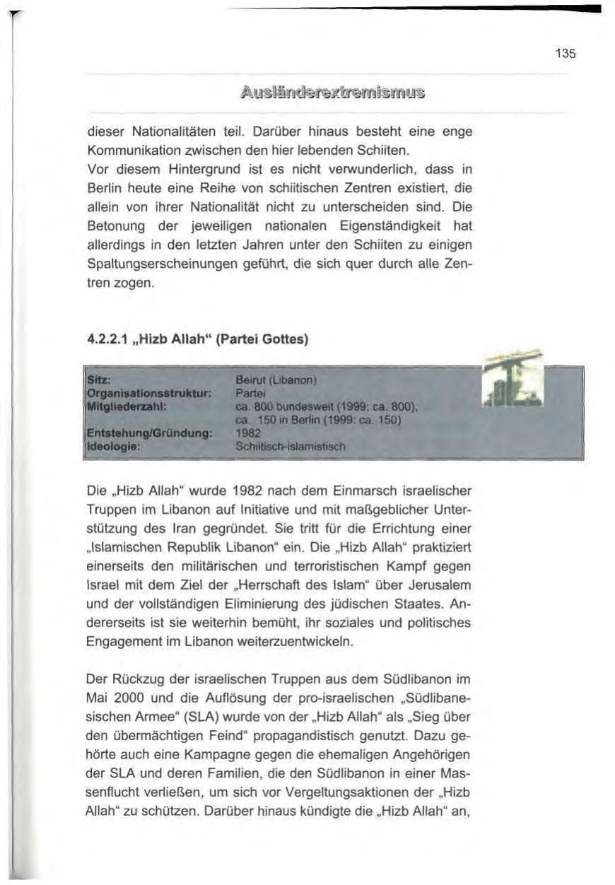 Seite 146 des Verfassungsschutzbericht 2000 Berlin