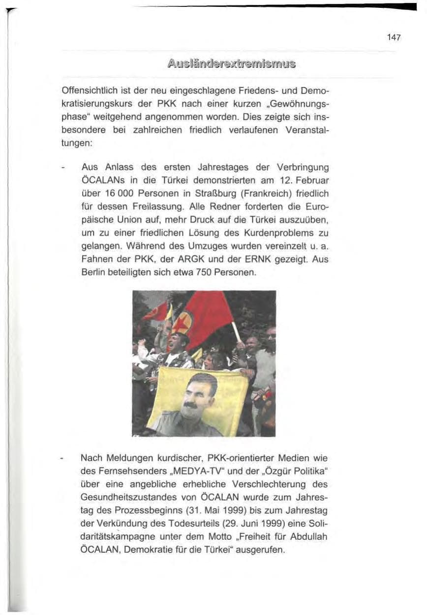 Seite 158 des Verfassungsschutzbericht 2000 Berlin