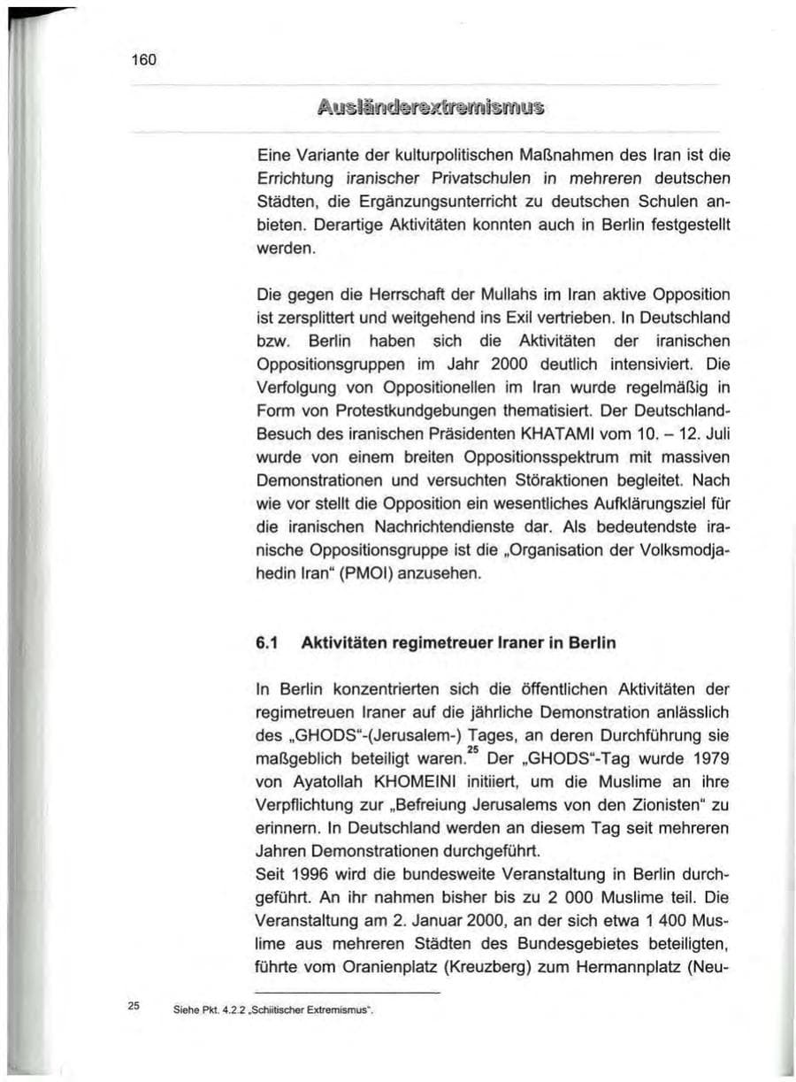 Seite 171 des Verfassungsschutzbericht 2000 Berlin