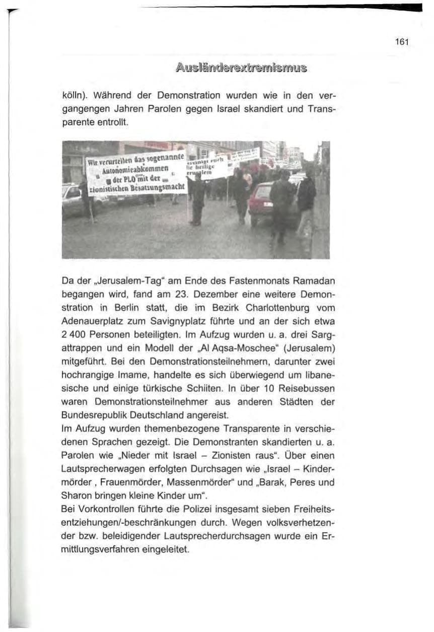 Seite 172 des Verfassungsschutzbericht 2000 Berlin