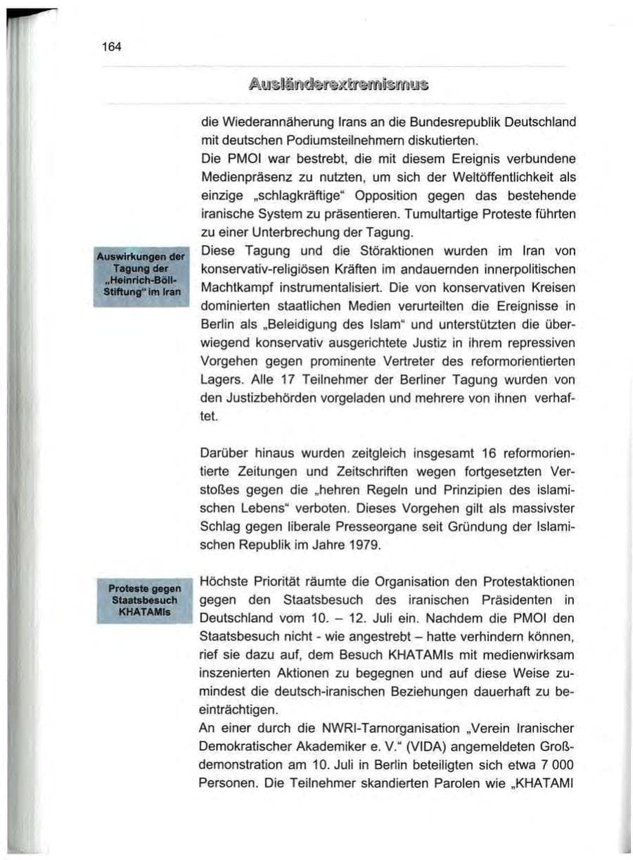 Seite 175 des Verfassungsschutzbericht 2000 Berlin