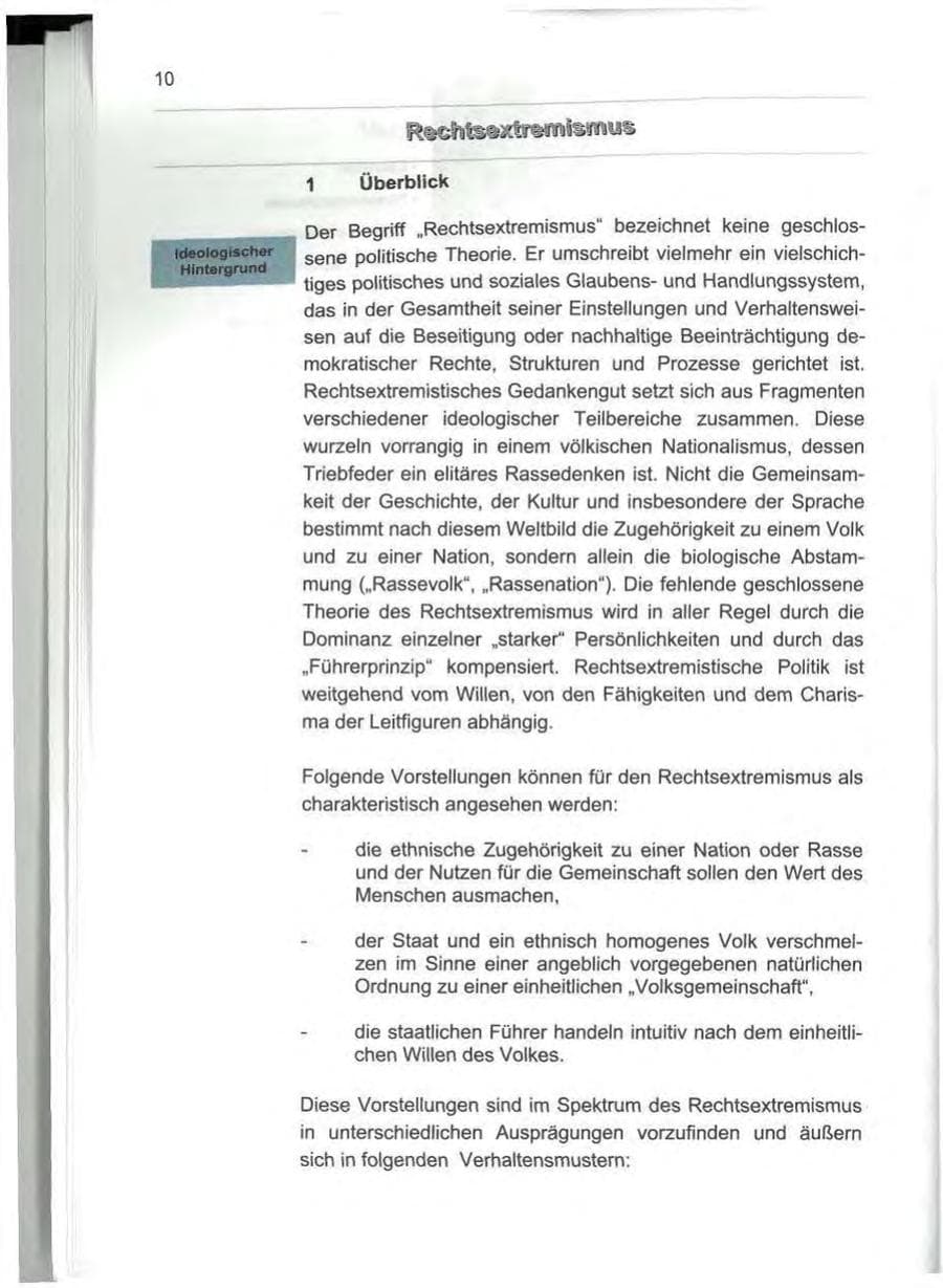 Seite 19 des Verfassungsschutzbericht 2000 Berlin