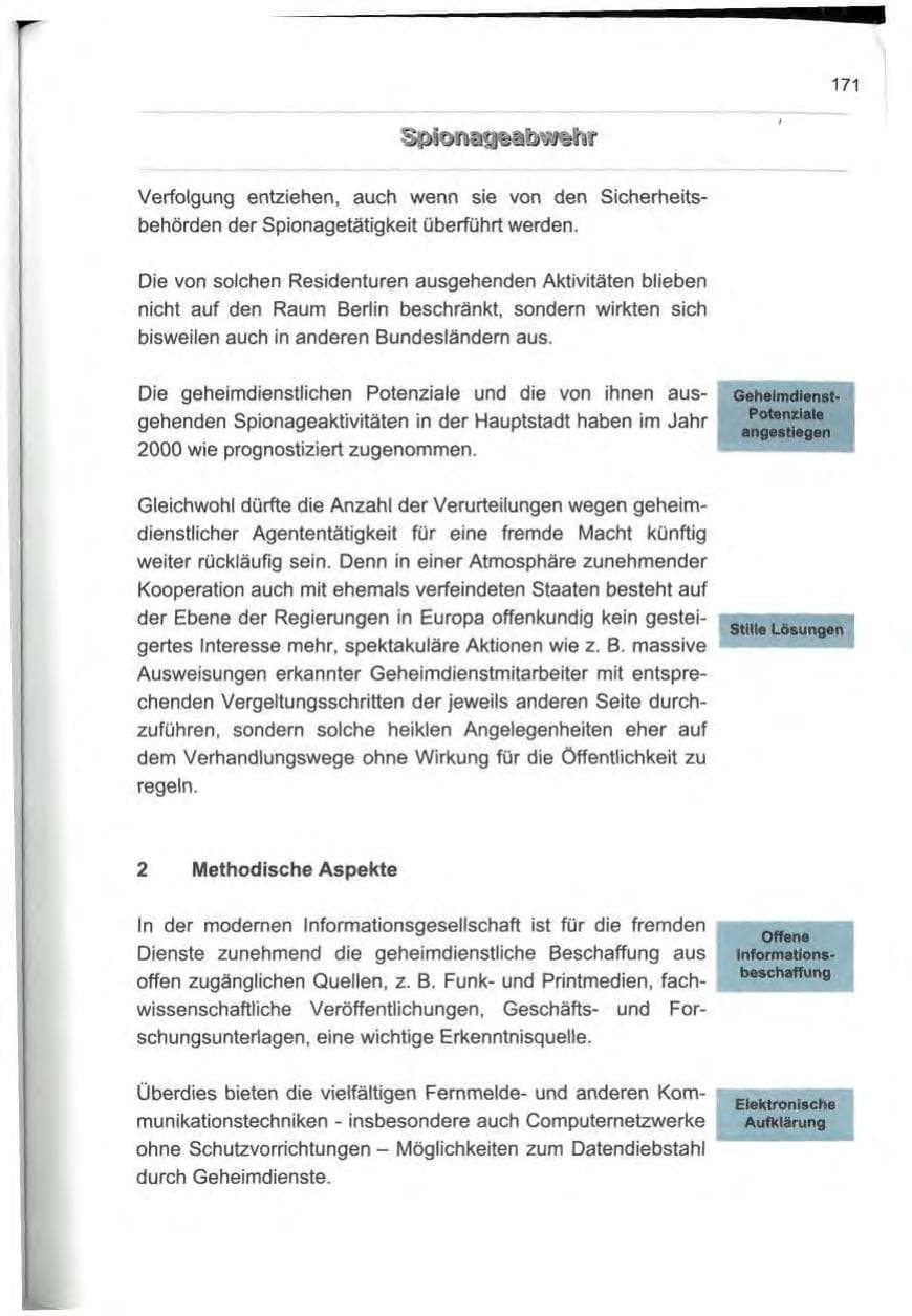 Seite 182 des Verfassungsschutzbericht 2000 Berlin