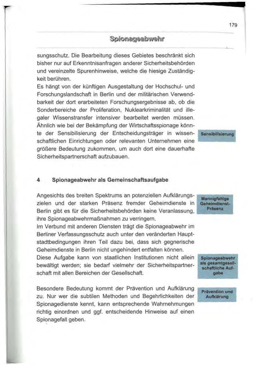 Seite 190 des Verfassungsschutzbericht 2000 Berlin