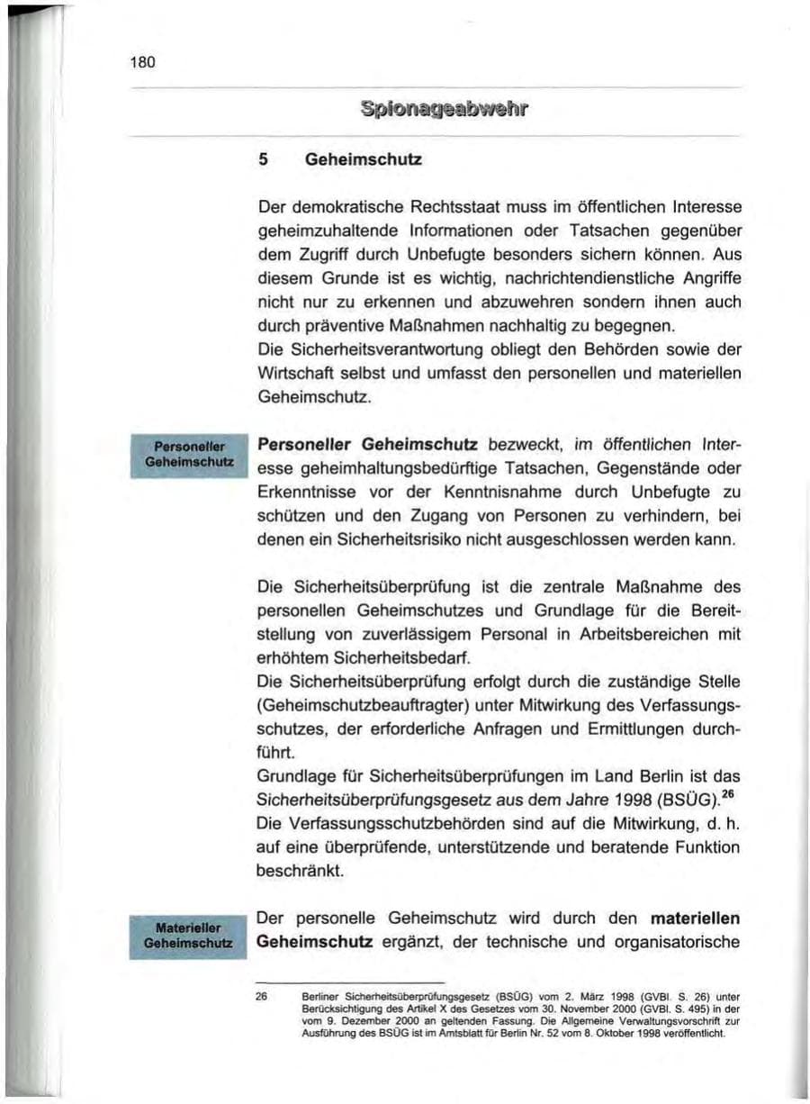 Seite 191 des Verfassungsschutzbericht 2000 Berlin