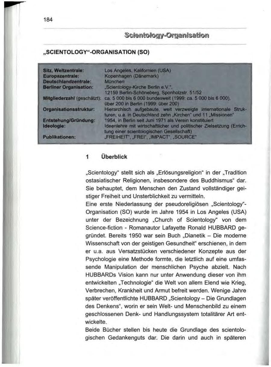 Seite 195 des Verfassungsschutzbericht 2000 Berlin