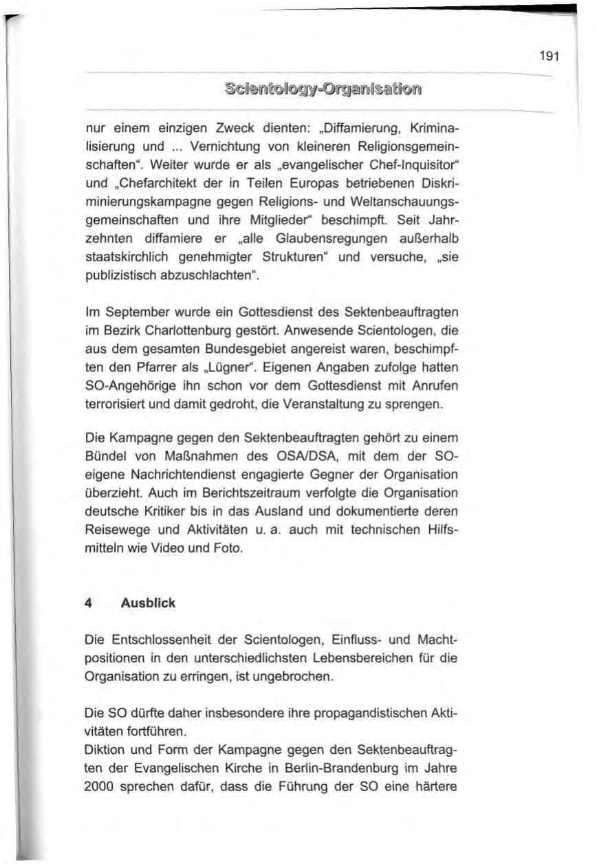 Seite 202 des Verfassungsschutzbericht 2000 Berlin