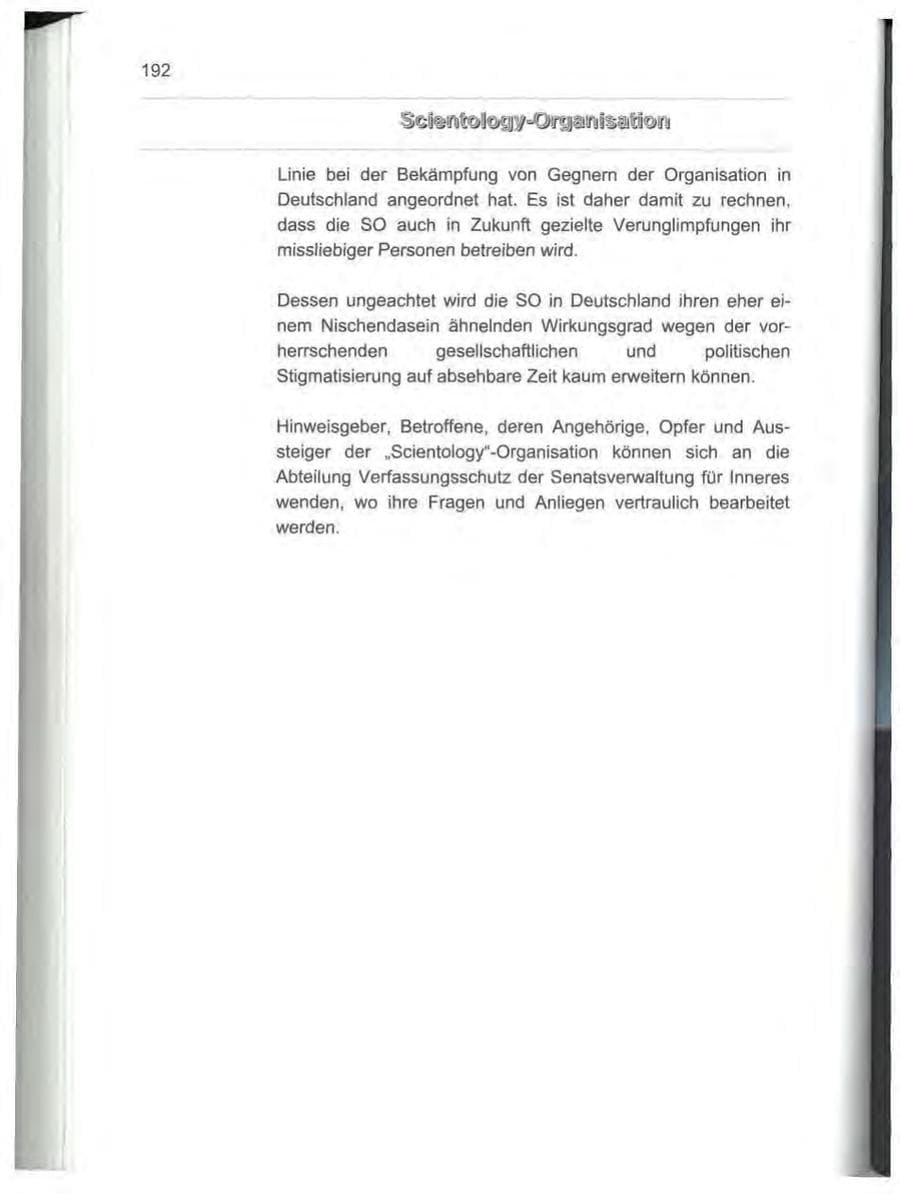 Seite 203 des Verfassungsschutzbericht 2000 Berlin