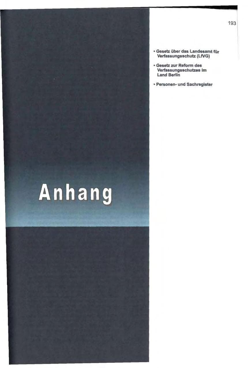 Seite 204 des Verfassungsschutzbericht 2000 Berlin