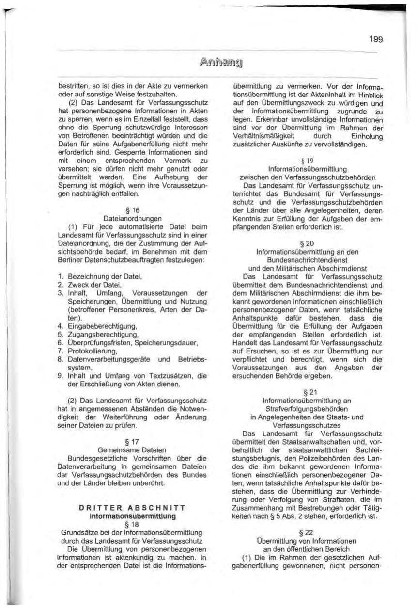 Seite 210 des Verfassungsschutzbericht 2000 Berlin