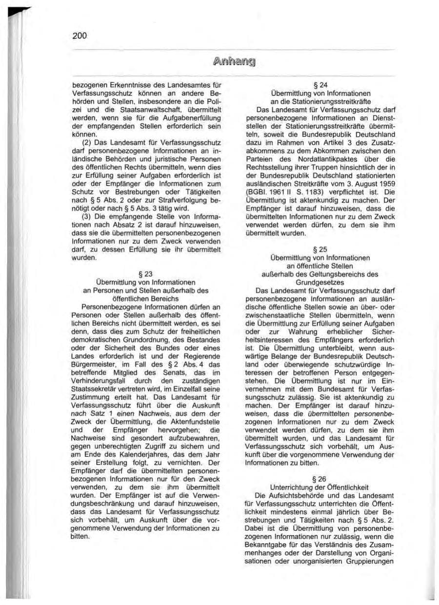 Seite 211 des Verfassungsschutzbericht 2000 Berlin