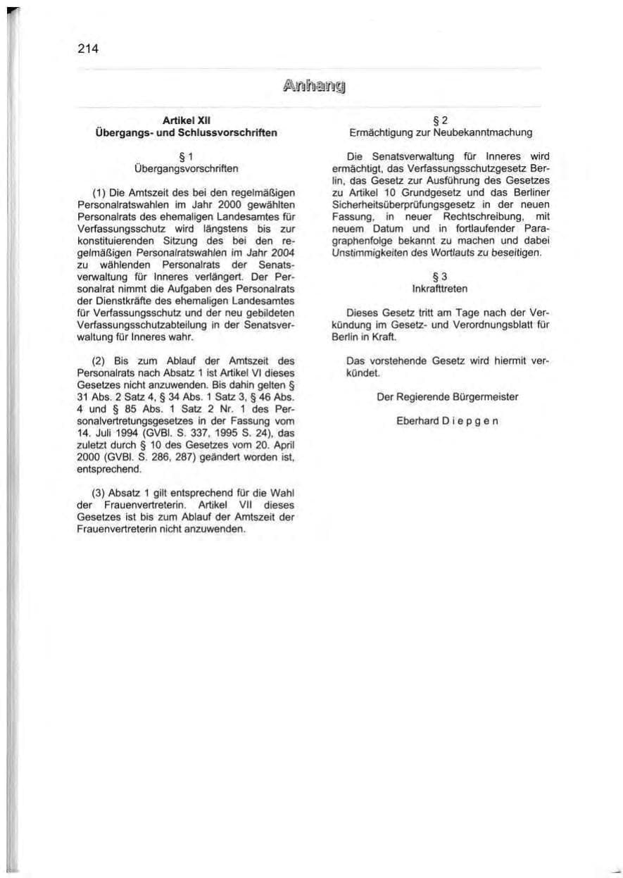 Seite 225 des Verfassungsschutzbericht 2000 Berlin