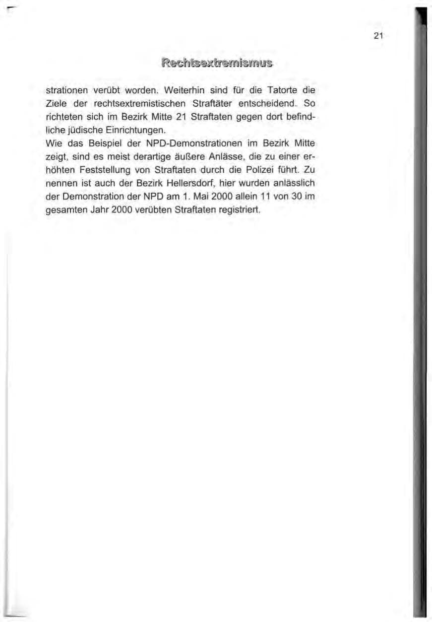 Seite 30 des Verfassungsschutzbericht 2000 Berlin