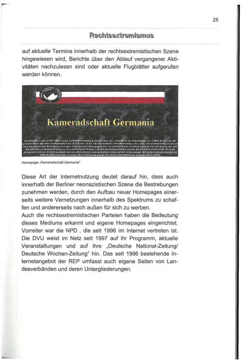 Seite 34 des Verfassungsschutzbericht 2000 Berlin