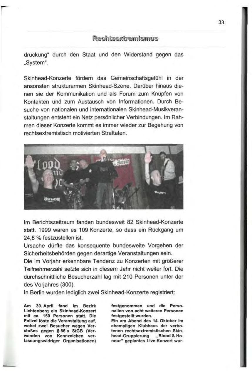 Seite 42 des Verfassungsschutzbericht 2000 Berlin