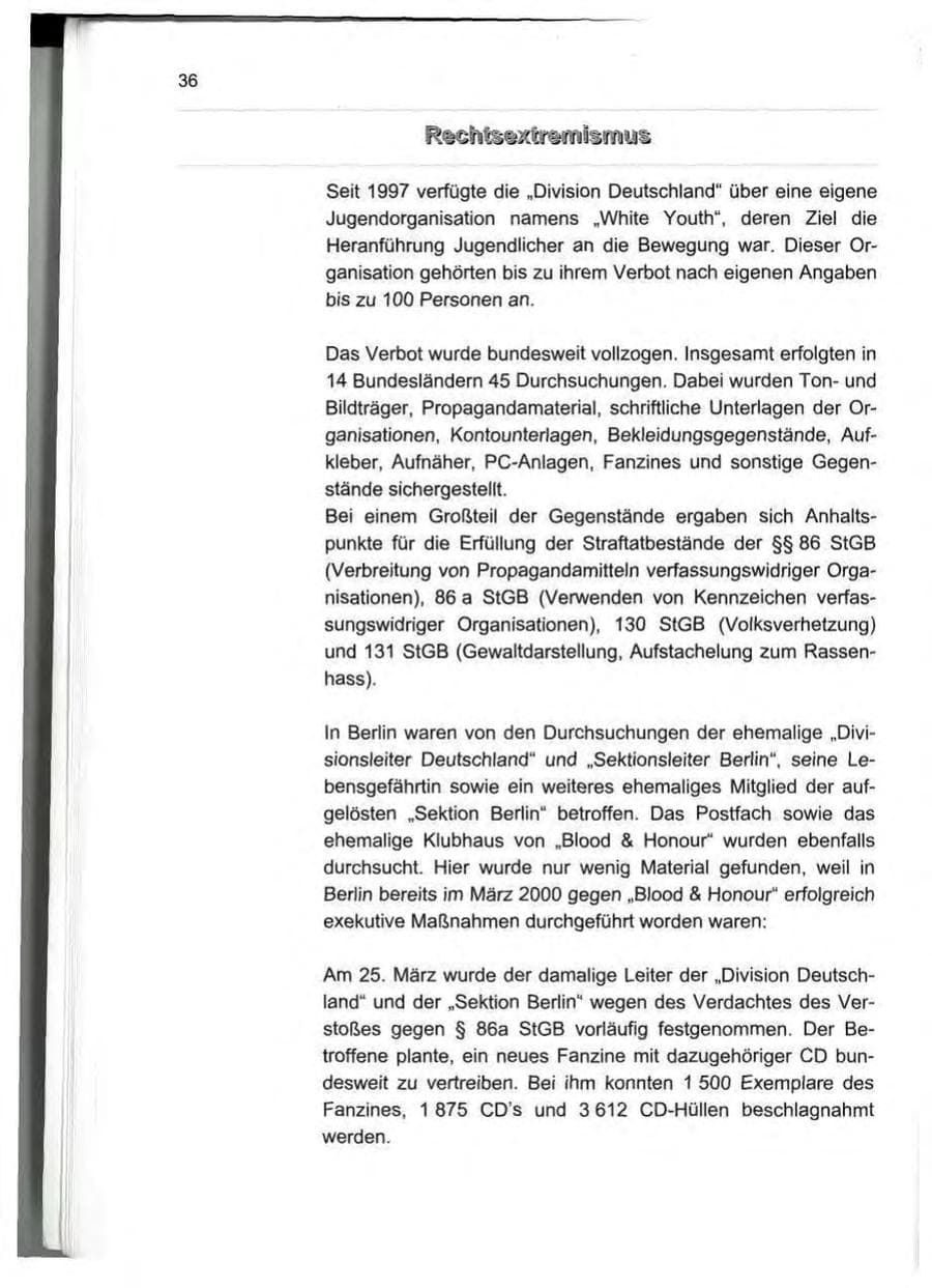 Seite 45 des Verfassungsschutzbericht 2000 Berlin